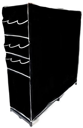 Athome Lightweight, Durable, Sturdy, Dust And Moisture Proof, Easy Open T-Zipper, Portable Closet Wardrobe, 60 Inches, Black #TOP3