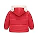 Winter Jacket For Boys Cute Fall Puffer Down Winter Jackets For Girls Loose Zip Up Fashion Boys Coat Fleece Lined Hooded Quilted Tunic Outerwear With Pockets Red 110