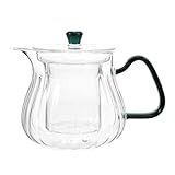 Cabilock Tee-Ei loses Blatt Lose Blattteehalter Party Teekessel Glaskessel, Herdplatte Wasserkocher aus Glas Green