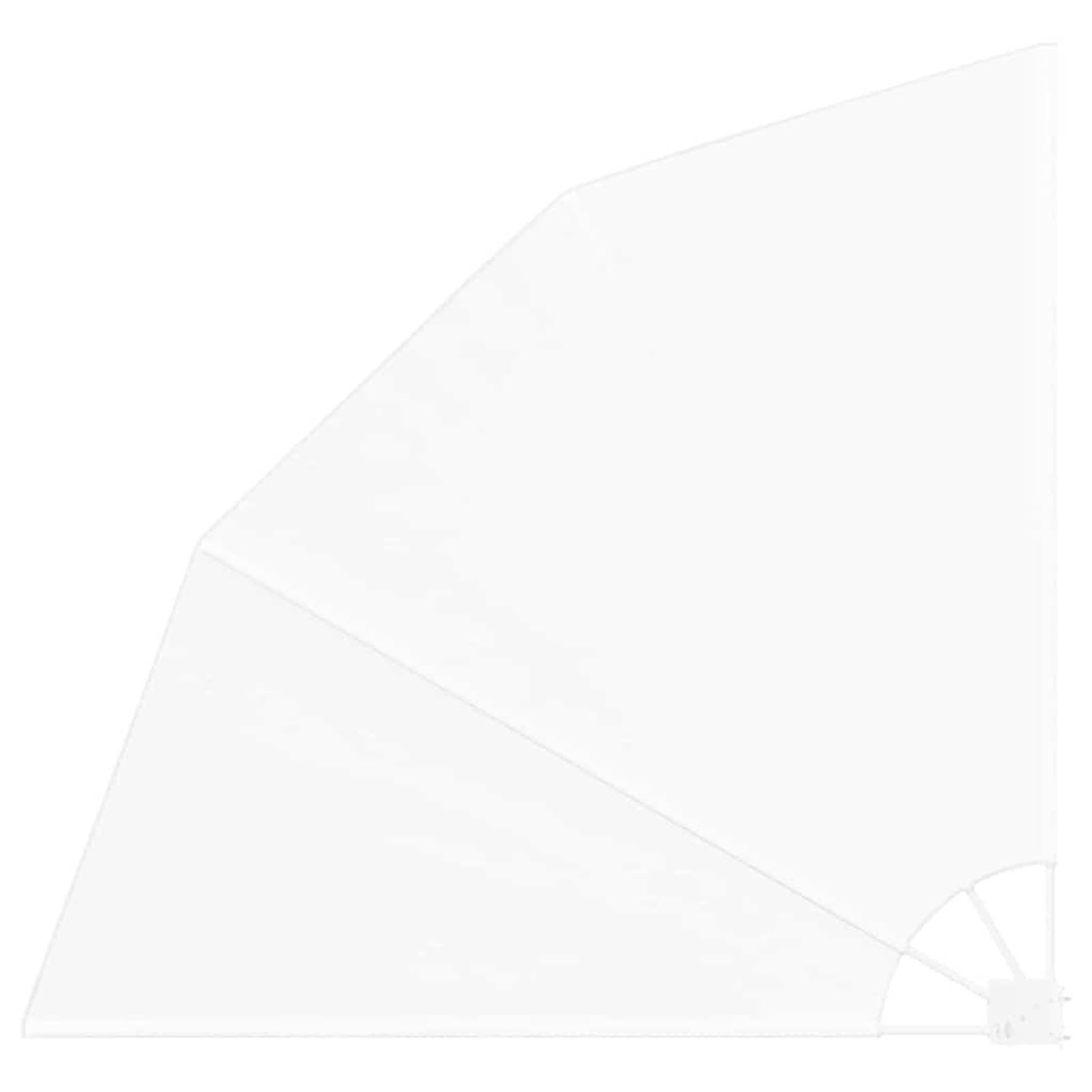 ATOMSTACK MAKER Brise-vue pour balcon, blanc, 140 x 140 cm, pliable, résistant aux intempéries et aux UV, en polyester, avec réglage manuel à 3 niveaux, pour balcon, terrasse et jardin