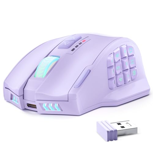 UtechSmart Venus Pro Wireless MMO Gaming Mouse, 16,000 DPI...