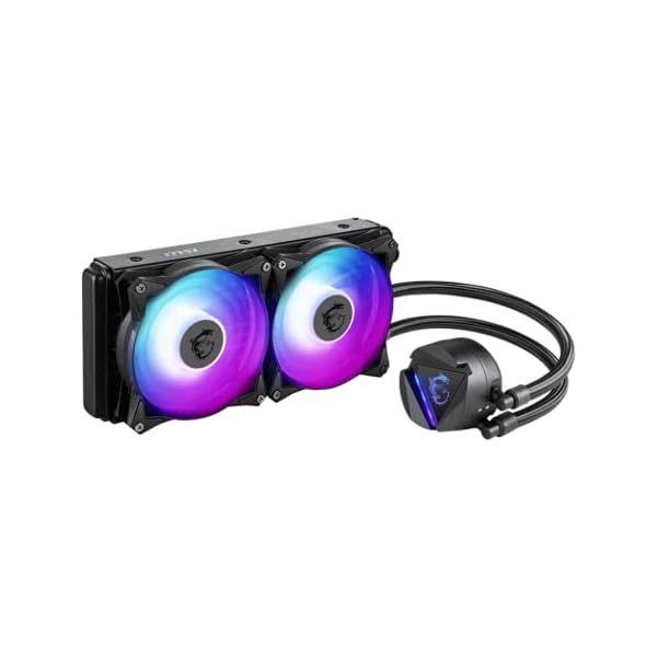 MSI MAG CORELIQUID 240R V2 Refrigeración Líquida CPU AIO - Blockhead ARGB Giratorio, Bomba de Radiador Integrada, Flujo Dividido, Tubería Anti-Evaporación, Fácil de Instalar - Admite AMD e Intel - Image 4
