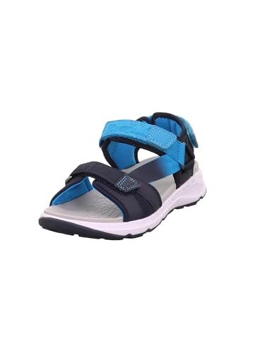 Superfit Jungen Criss Cross Sandale, Blau Türkis 8040, 36 EU