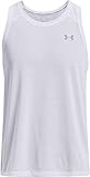 Material und Passform – Under Armour UA Streaker Singlet, leichtes Sport Tank Top für Herren, Material: 93prozent Polyester, 7prozent Elastan.