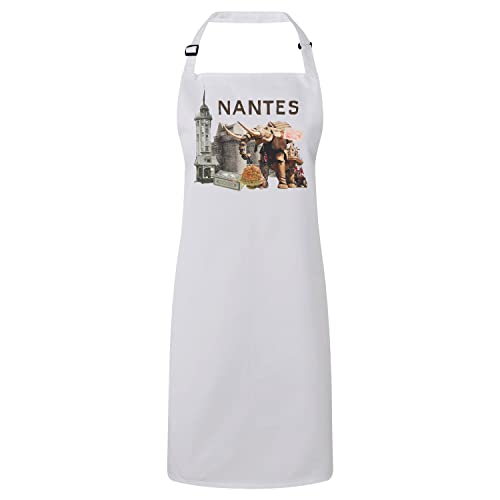 Tablier Nantes motif château pour cuisiner des recettes de l'Ouest