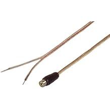 IEC 18 AWG Speaker wire with RCA Female Black adapter 1 feet