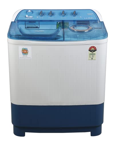 Image of Havells-Lloyd 8 Kg 5 Star Semi-Automatic Top Load Washing Machine (LWMS80BDB Blue, Active Soak)