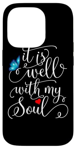 It Is Well With My Soul �o�^�t���C �X�}�z�P�[�X iPhone 14 Pro �p