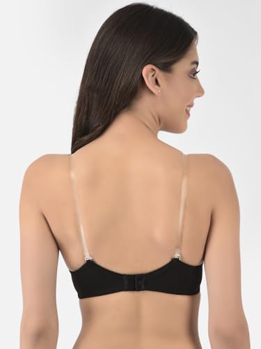 Image of Softline Women's Cotton-Rich Wire-Free Padded Bra | Full Coverage, Seamless & Breathable for Everyday Comfort | Soft Fabric with Supportive Fit for All-Day Wear