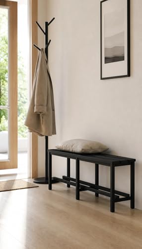 Bancada nórdica de acero negra para decorar tu habitación, vestuario o zonas de exterior 3