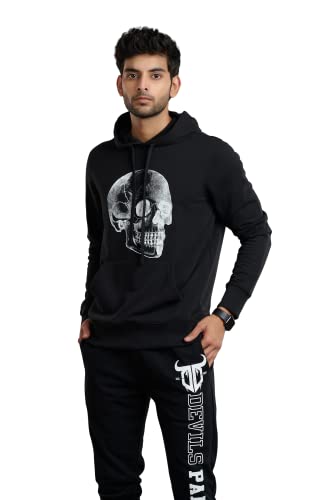 Image of Go Devil Regular Fit 100% Cotton Full Sleeves Winter Wear Stylish Trendy Printed Hoodies Sweatshirt for Men /Boys with Pockets for Everyday Use