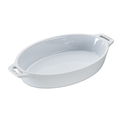Staub Ceramic 4-pc Baking Pans Set, Casserole Dish with Lid, Brownie Pan, White by STAUB - Image 4