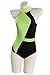NGOVINY Damen KP Shego Badeanzug Monokini Cosplay Bademode High Waist Badeanzug Halloween Cosplay Kostüm, Grün , Large