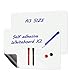TOWON Lot de 2 aimants de réfrigérateur de format A3, effaçables à sec pour réfrigérateur, autocollants pour toute surface magnétique, blanc (30 x 42 cm)
