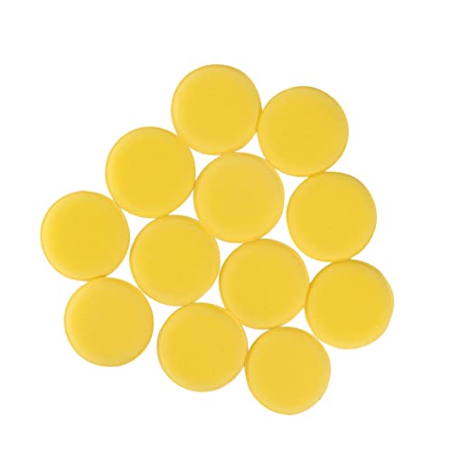 Amosfun 24 Pezzi Tampone per Lucidatura Auto Rotondo Spugna Alta Qualità Riutilizzabile e Lavabile per Cera e Lucidatura Veicoli Adatto per Vernici e Ceramica