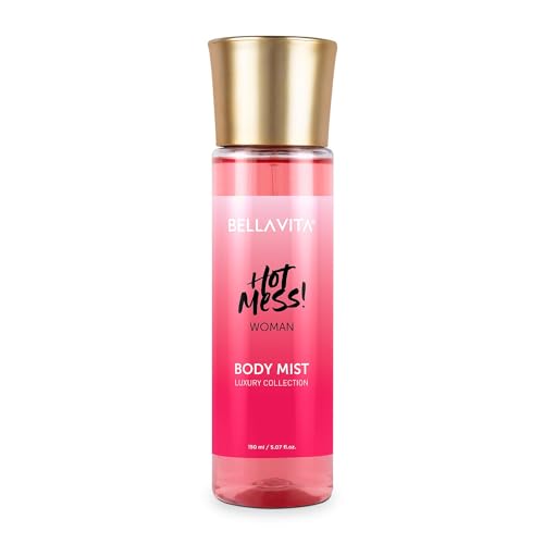 JEVR Hot Mess Woman Body Spray Mist Perfume with Citrus Mandarin, Passionfruit, Rose, Jasmine, Vanilla & Musk Long Lasting Fragrance, 150ML