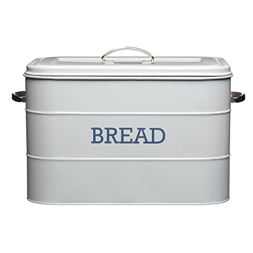 Kitchencraft Living Nostalgia Lnbbingry Bread Bin, Grey, 34 X 21.5 X 25 Cm #TOP29