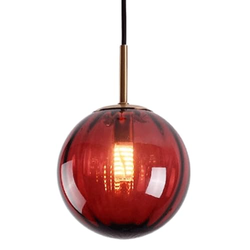 Suspension en verre nordique et lustre à tête unique source lumière G9
