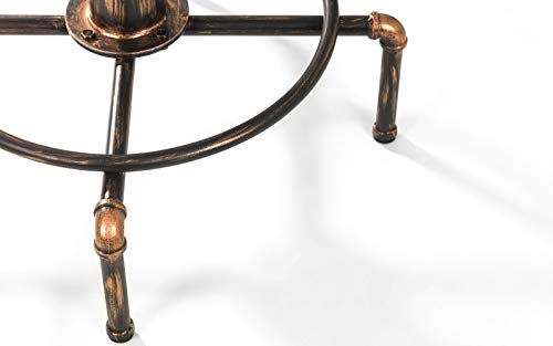 Table haute Rockport Julian Bowen finition moka et structure robuste