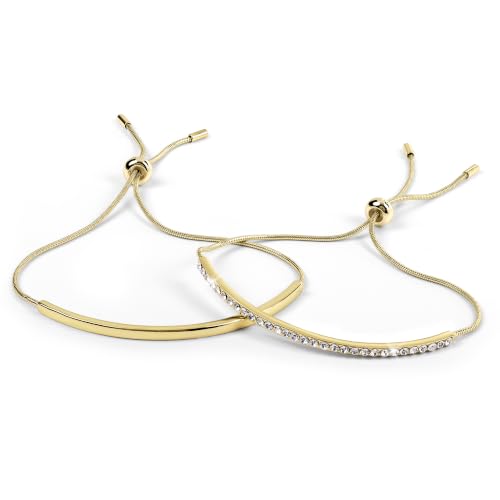 Image of RADLEY 18ct Gold Plated Stone Set & Smooth Friendship Bracelet Twin pack