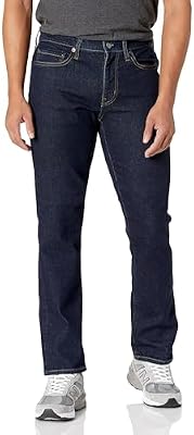 Amazon Essentials Men's Slim-Fit Jeans - Discontinued Colors, Rinsed, 38W x 32L