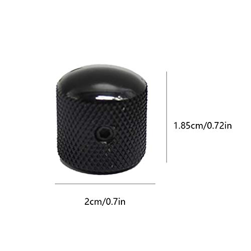Metal Dome Tone Tunning Knob com parafusos sextavados bloqueio de volume Botões de controle para gui