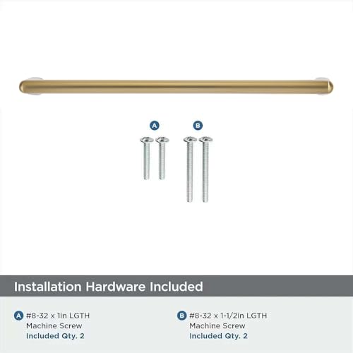khtumeware 10 Pack Brushed Brass Cabinet Pulls 3.5 Inch(89mm) Hole Centers Satin Gold Kitchen Cabinet Hardware for Cupboard Drawer Handles Dresser Pulls by khtumeware - Image 7