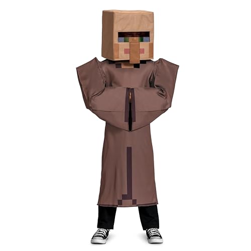 Disguise Boys Minecraft Villager Costume, Official Minecraft Deluxe Kids Costume