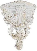 DRULINE Barocco Wandlkonsole Scaffale Supporto Ornamento Casa di Campagna Candelabro da Muro Decorazione Parete - Bianco