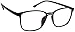 NIGHT DRIVING GLASSES WITH CLEAR POLYCARBONATE DOUBLE SIDED ANTI-REFLECTIVE COATING, SCRATCH COATING AND UV PROTECTION - BLACK PLASTIC FRAME - 51-18