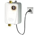 Tankless Water Heater Electric, 110V 3000W Hot Water Heater Under Sink, Portable On Demand Instant Water Heaters with Digital Display, 1/2" NPT, Easy to Install for Camping Kitchen RV