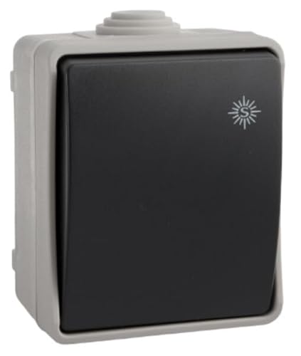 Pulsador Estanco IP54, resistente al agua y al polvo, ideal para entornos húmedos y aplicaciones exteriores.