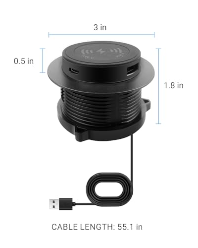 Chargeur de bureau rétractable pour éliminer les câbles emmêlés