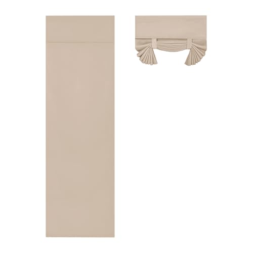 DWCN French Door Curtains – Blackout Thermal Insulated & Privacy Protecting Door Panel Curtain with Adhesive Tape for Doors with Glass Window and Patio Doors, 26W x 68L Inches, Beige,1 Panel by DWCN - Image 7