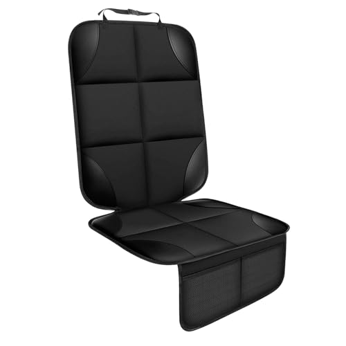 PIQIUQIU Protection de siège auto, pour siège enfant, antidérapante, imperméable, pour siège bébé et animaux domestiques, compatible ISOfix, noir
