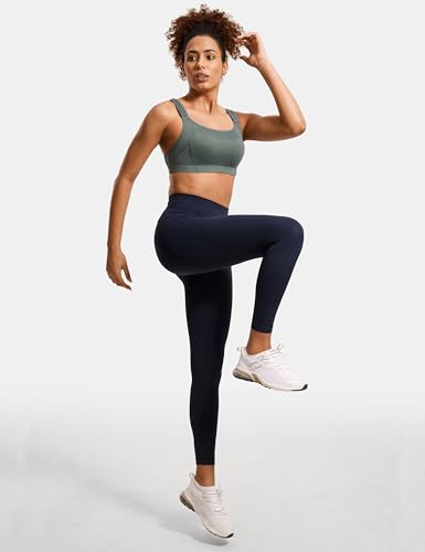 SYROKAN Front Adjustable Sports Bras for Women High Impact Wirefree Comfort No Bounce Support Workout Running Bra Grey Sage 42DD