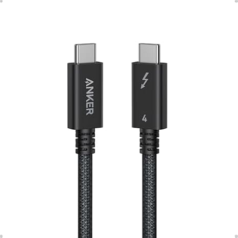 Anker Prime Charging Docking Station, 14-Port with 160W Max Output and Built-In GaN AC-DC Power, 10Gbps Data Transfers & Thunderbolt 4 Cable (3.3 ft,240W,40Gbps)