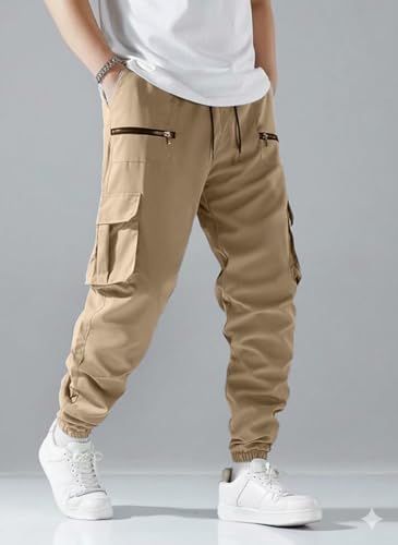 Image of INKKR Men Cargo || Men Zipper Cargo Pants Cotton ||