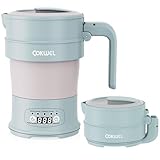 COKWEL Bouilloire pliable, bouilloire électrique portable pliable de 0,7 L et 1000 W, bouilloire de...