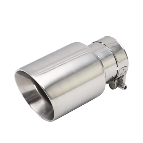 Embout d'échappement bicouche en inox avec finition biseautée