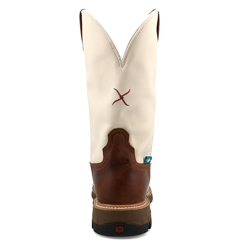 Image of Twisted X Men's 12 inch Western Work Boot, Roasted Pecan & Red, White, & Blue, 8 EE