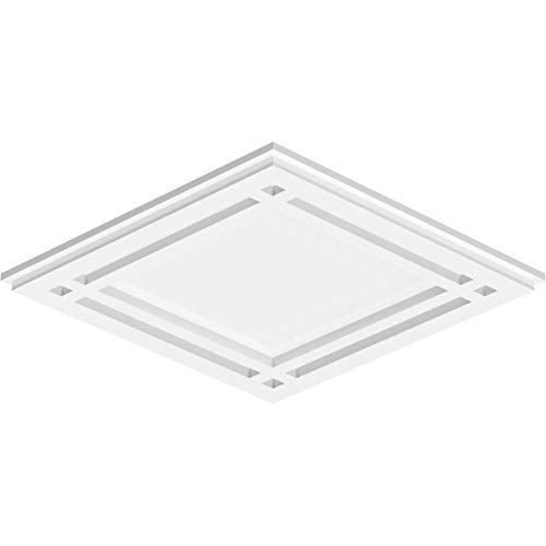 Image of Ekena Millwork CMP20X13DD Diamond Architectural Grade PVC Contemporary Urethane Ceiling Medallions 20 inchW x 13 3 /8 inchH x 7 inchC x 1 inchP