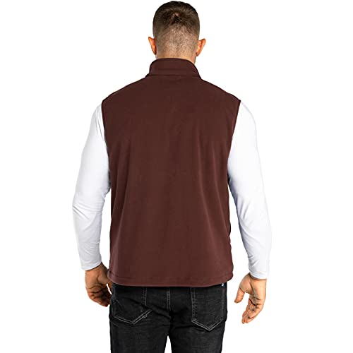33,000Ft Men's Fleece Vest, Lightweight Warm Zip Up Polar Vests Outerwear With Zipper Pockets, Sleeveless Jacket For Winter #TOP1