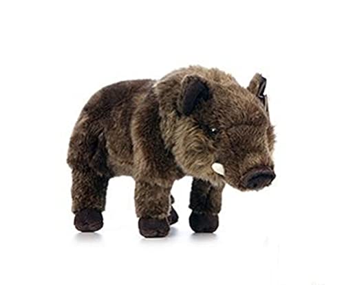 Living Nature Wild Boar Piglet, Realistic Soft Cuddly Boar Toy, Naturli Eco-Friendly Plush, 29cm