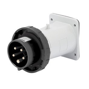 Gewiss GW60243 Socle de connecteur droit encastrable industriel IEC 32A IP67 500V 3P T 7H