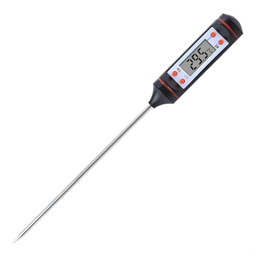 Termômetro Digital Culinário com Sonda Inox Alta Precisão -50°C a 300°C para Carnes, Doces, Óleo e Bebidas