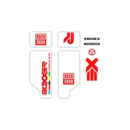  STAR SAM Adesivi Compatibili con forcella bici Rock Shox Boxxer World Cup 2010 - 26\