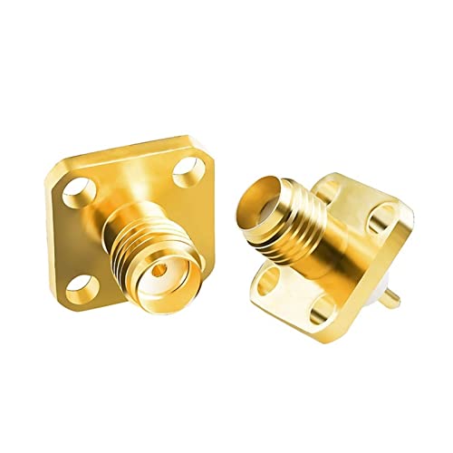 Connecteur SMA femelle anti interférence à soudure sur panneau pour câble coaxial RF