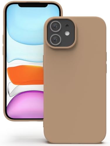 YATWIN Hülle für iPhone 11, Silikon Handyhülle mit Futter, 1mm Kamera und Displayschutz, Dünn & Leicht, Anti Kratzer Case, Milchtee