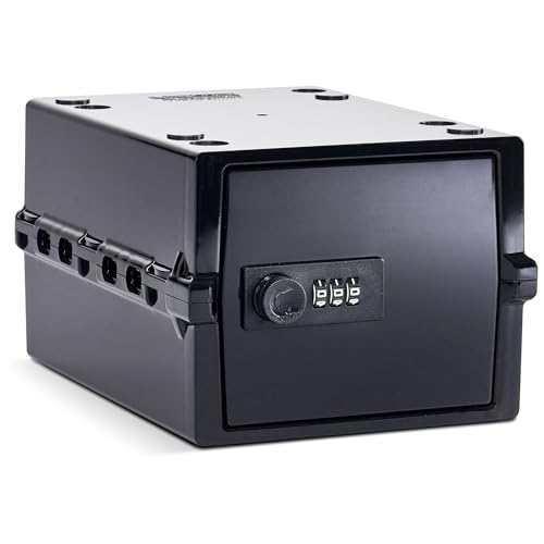Lockabox Mini™ Azabache | Caja Con Cerradura Para Almacenamiento | Caja Con Combinación De 3 Litros Para Alimentos, Medicamentos Y Seguridad En El Hogar | Libre de BPA